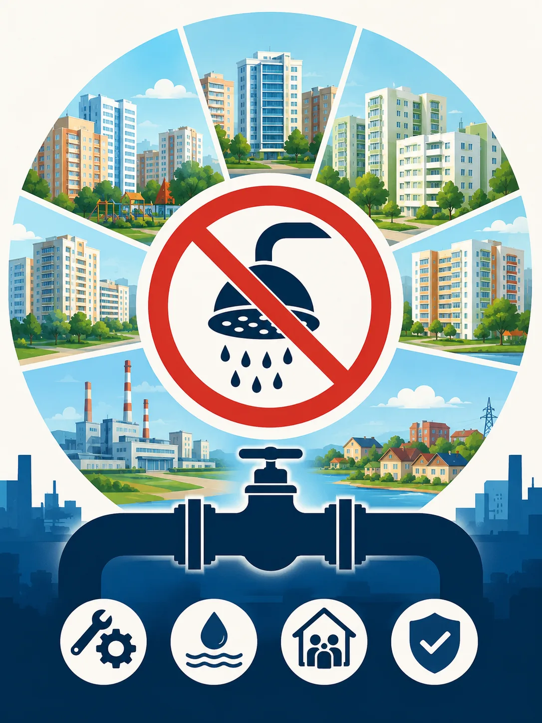 🚿 ГРАФИК ОТКЛЮЧЕНИЯ ГОРЯЧЕЙ ВОДЫ — ОПРЕССОВКА 2026

Уважаемые жители!

В период с мая по август 202