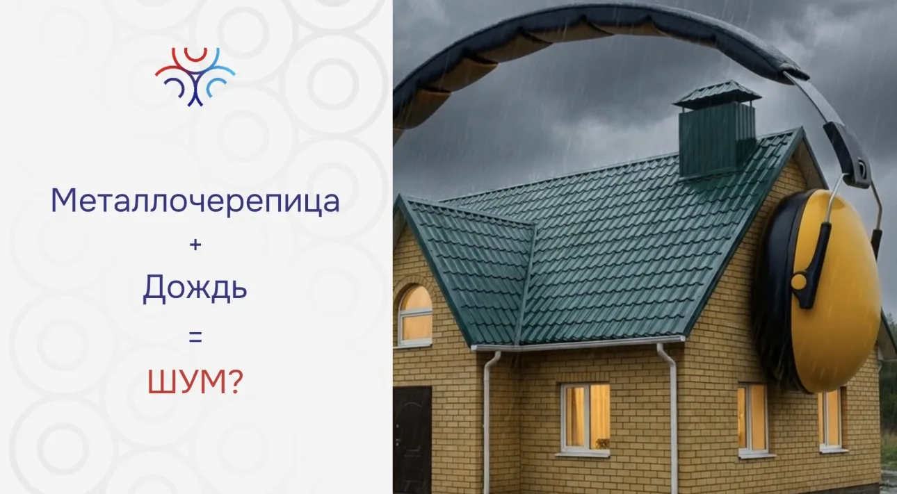 Металлическая кровля + дождь = шум?

Пожалуй, это один из самых популярных мифов о металлической кро