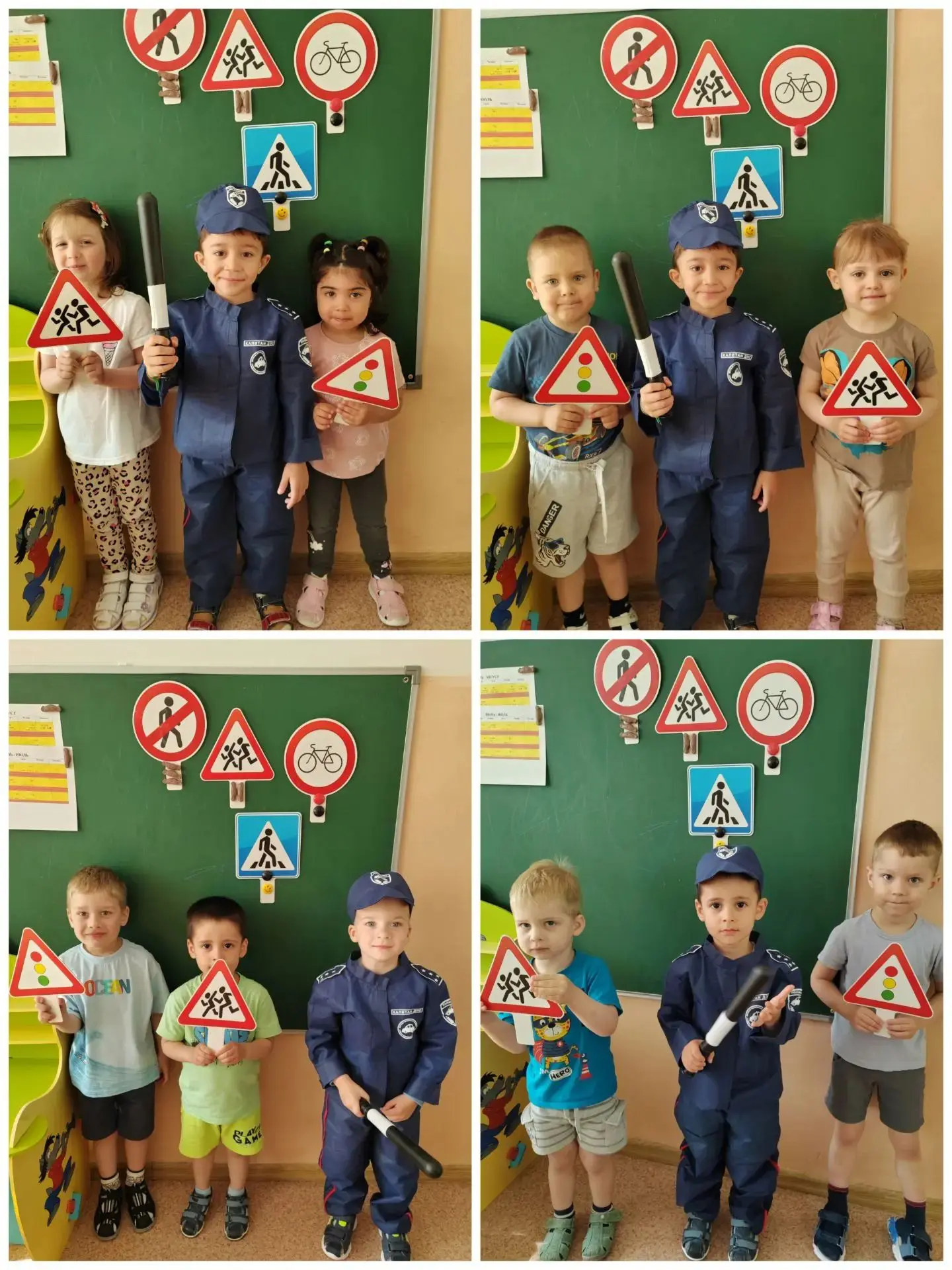 🚦Ребята младших групп изучали знаки дорожного движения. Закрепляли знания о правилах дорожного движ
