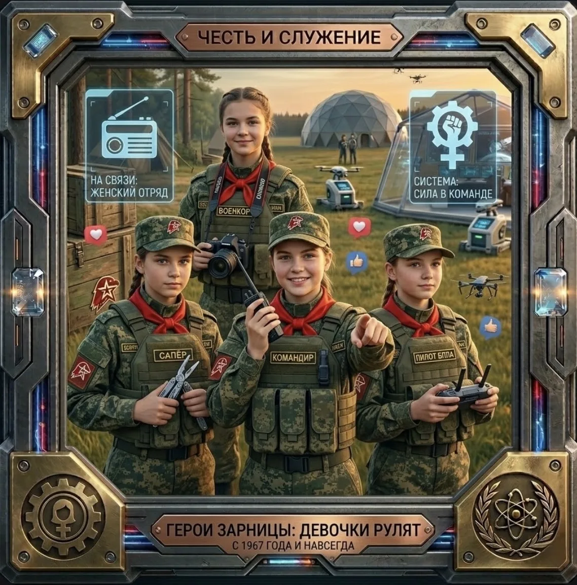 👧 Девчонки в строю: ломаем стереотипы с 1967 года! 💪

Прием! «Стрела» на линии 🏹.
Иногда я слышу: