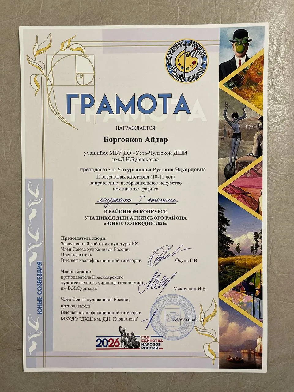 Сегодня наши учащиеся с преподавателями приняли участие в районном конкурсе "Юные созвездия-2026" и 