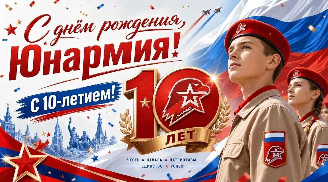 🎉Поздравляем наших партнёров Всероссийское детско-юношеское военно-патриотическое общественное движ