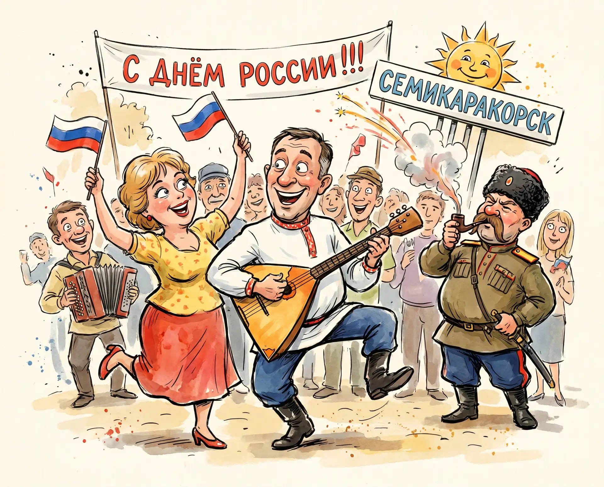 Жителей Семикаракорска сердечно поздравляем с Днем России!

Пусть в каждом доме царят мир, благополу