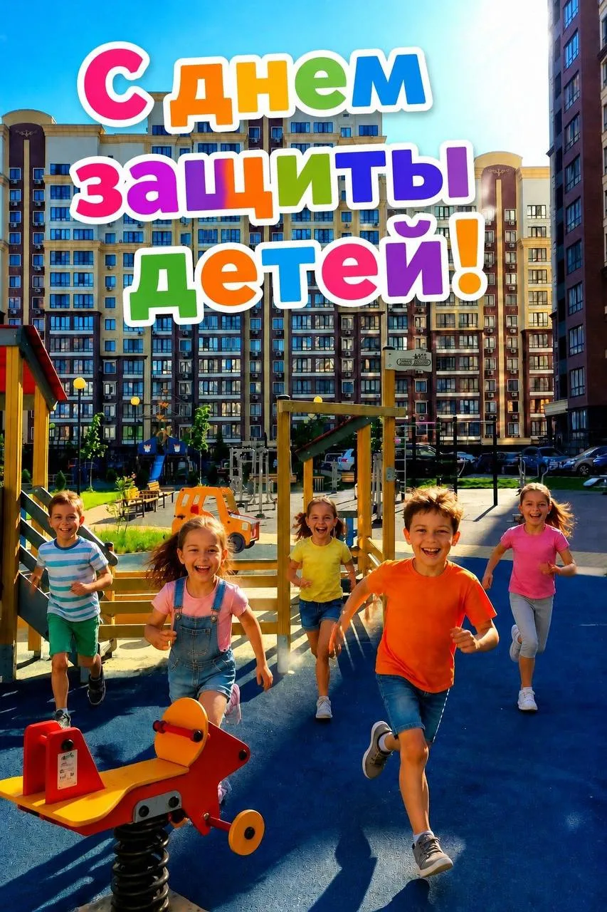 С Днём защиты детей! 🥳
И с первым днём лета! ☀️
Пусть детские глаза сияют от счастья, а летниедни б