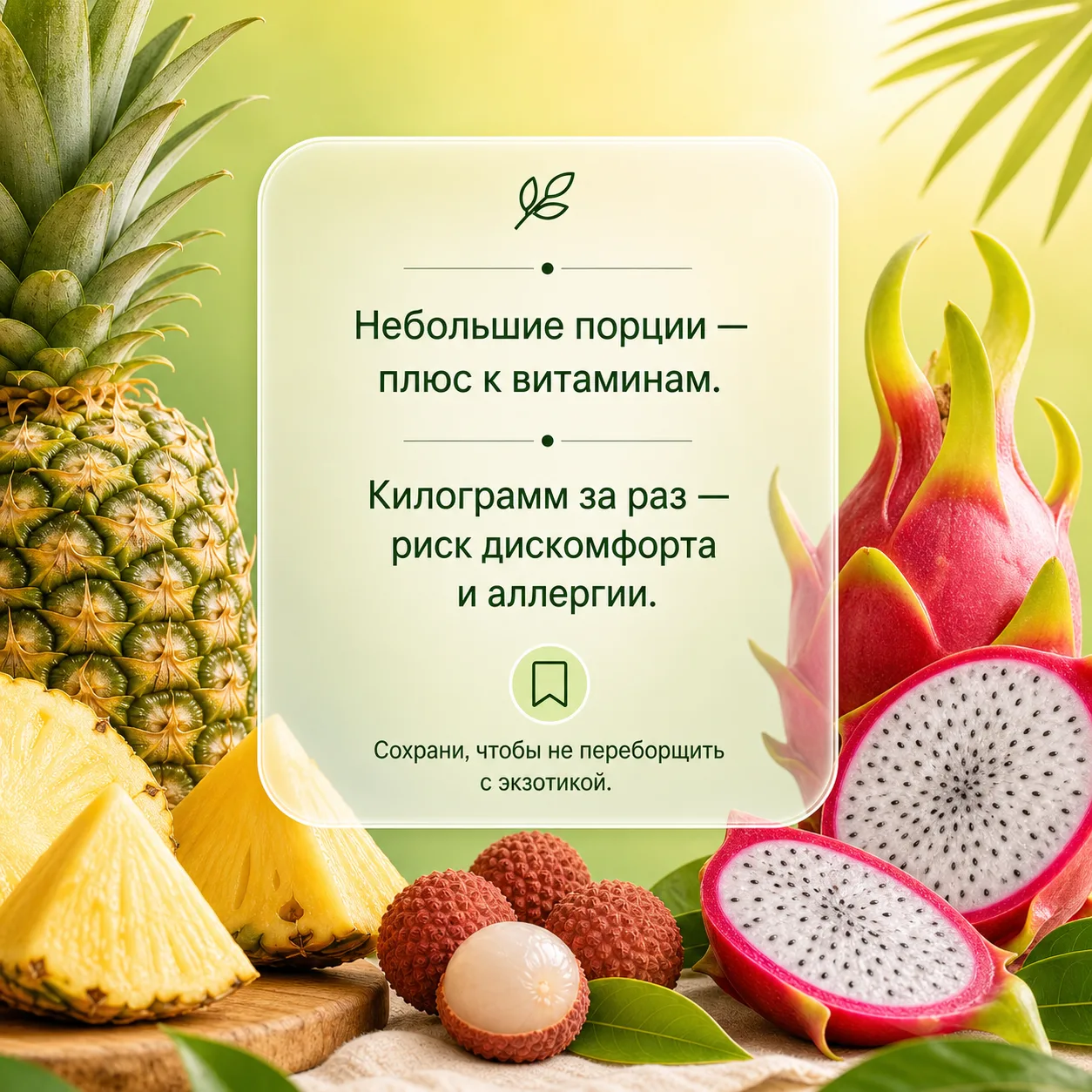 Изучая разную информацию о питании, меня привлекла тема экзотических фруктов. Не знаю, как вы, но я 