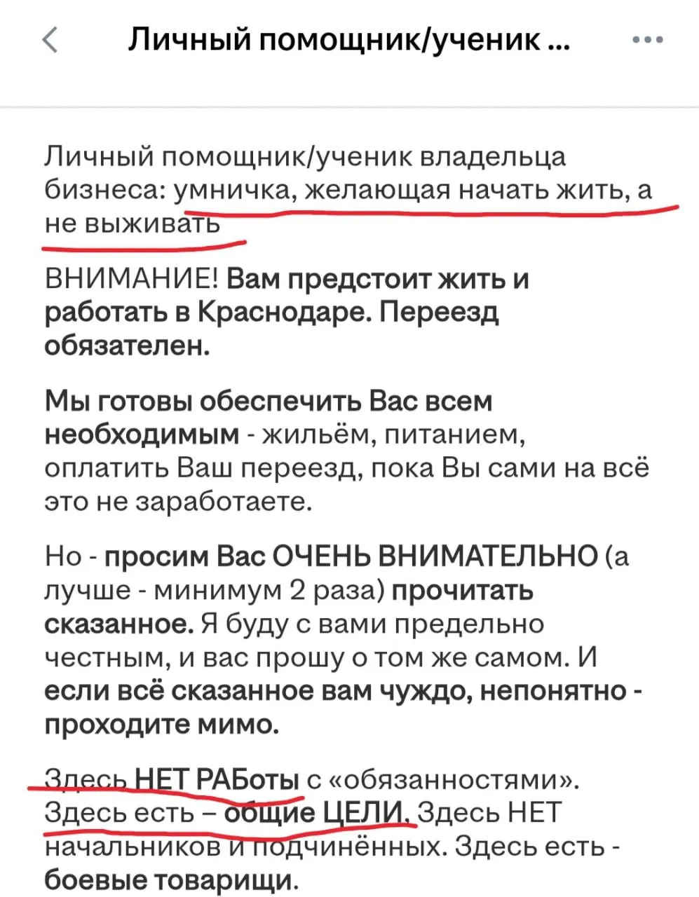 Работодателя с максимально бредовой вакансией нашли на HeadHunter

Предприниматель из Краснодара ище
