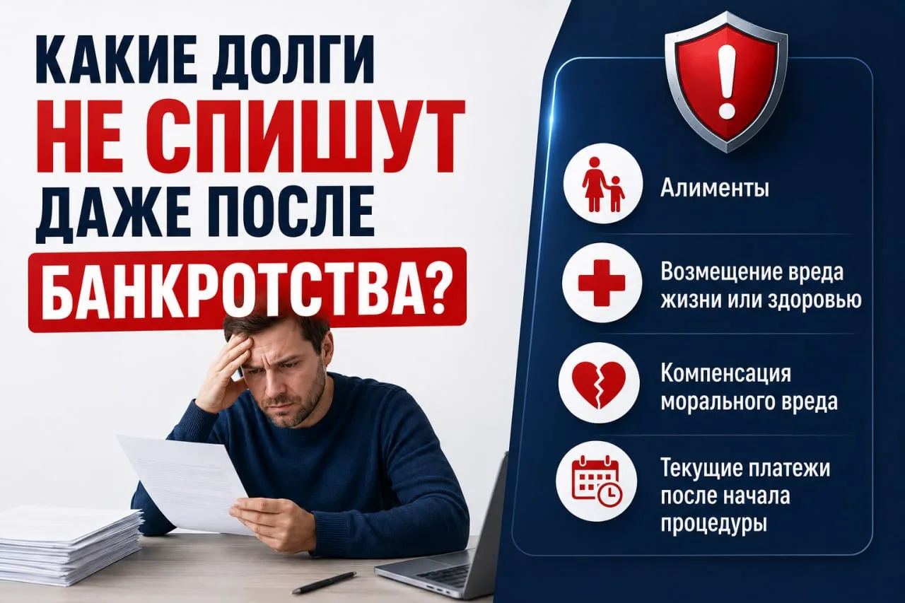 КАКИЕ ДОЛГИ НЕ СПИШУТ ДАЖЕ ПОСЛЕ БАНКРОТСТВА 😳

Многие думают, что банкротство убирает вообще все д