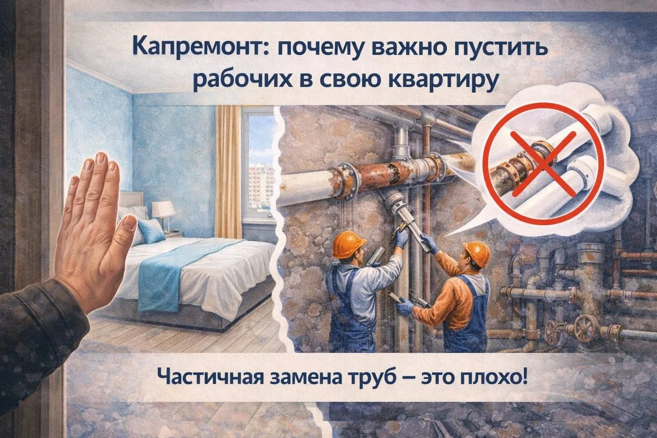 Капремонт: почему важно пустить рабочих в свою квартиру

Ремонт инженерных систем — самый сложный эт