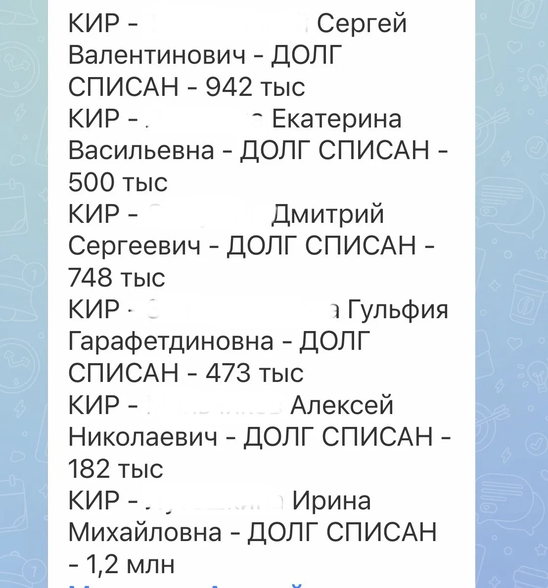 Долги списаны 🙌🏼