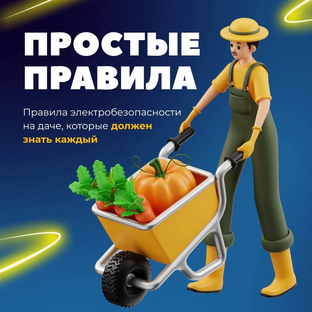 ПРОСТЫЕ ПРАВИЛА 
 
Отдых на даче — это свежий воздух, шашлычки, зелень с грядки и… электричество, ко