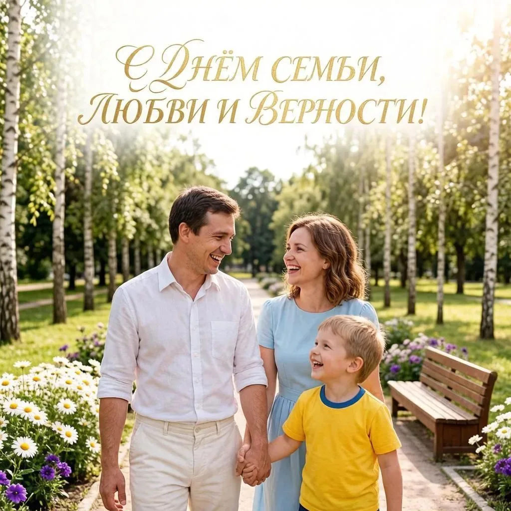 Дорогие участники группы🌼 

Сегодня в России - День семьи, любви и верности ❤️✨ 

Семья — это тихая