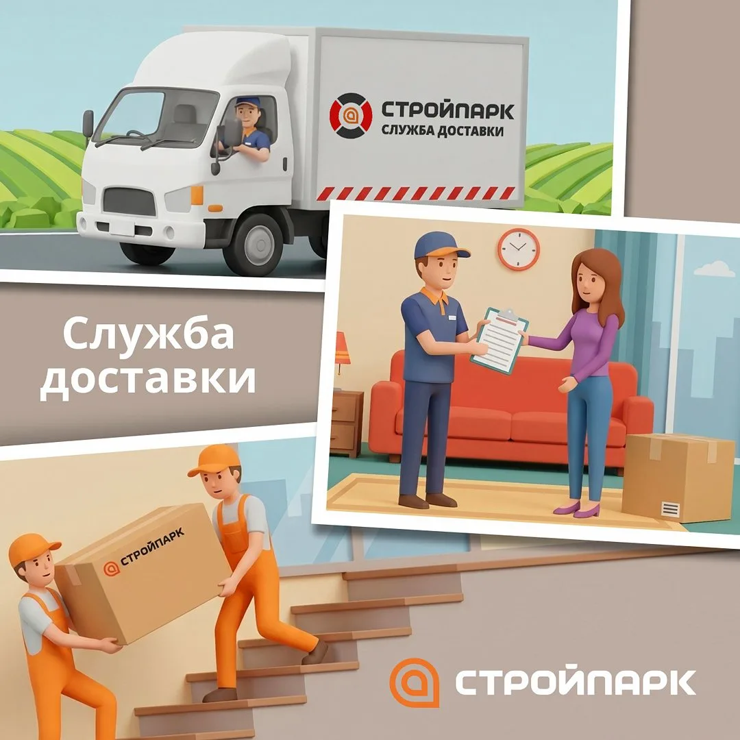 Служба доставки в Стройпарке 🚚

📲 Совершите покупку в наших магазинах или сделайте заказ в интерне