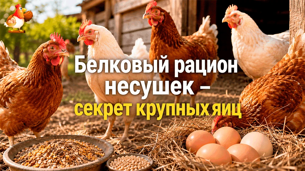 Сегодня на разборе полетов белковый рацион несушек – секрет крупных яиц: чем кормить кур, чтобы несл