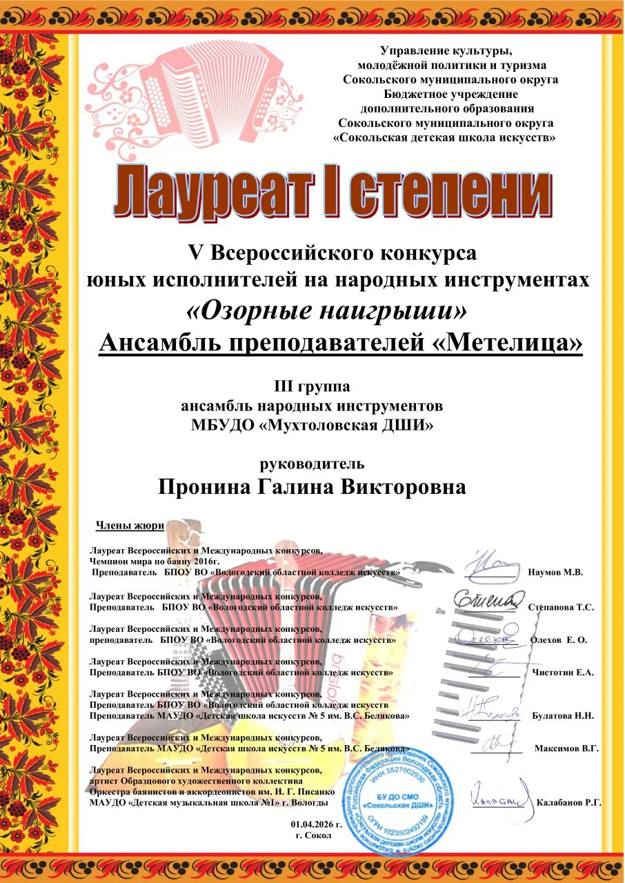 Дорогие наши победители! Поздравляем вас с заслуженной победой в конкурсе! Вы большие молодцы! Мы го