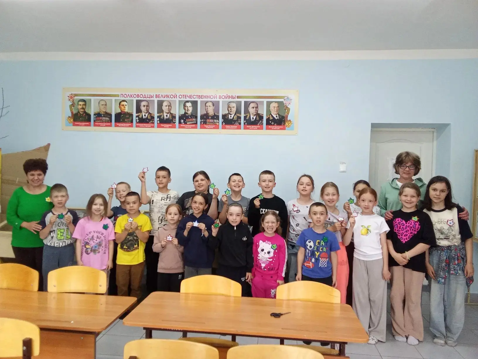 Сегодня у нас в гостях побывали дети из Новокинерского пришкольного лагеря. Они приняли участие в ма