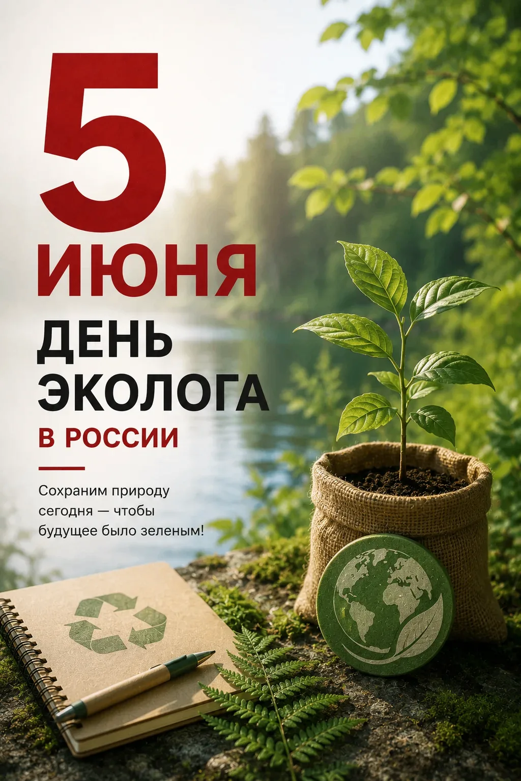 🌿 5 июня в России отмечается День эколога.
Это праздник людей, которые своим трудом помогают сохран