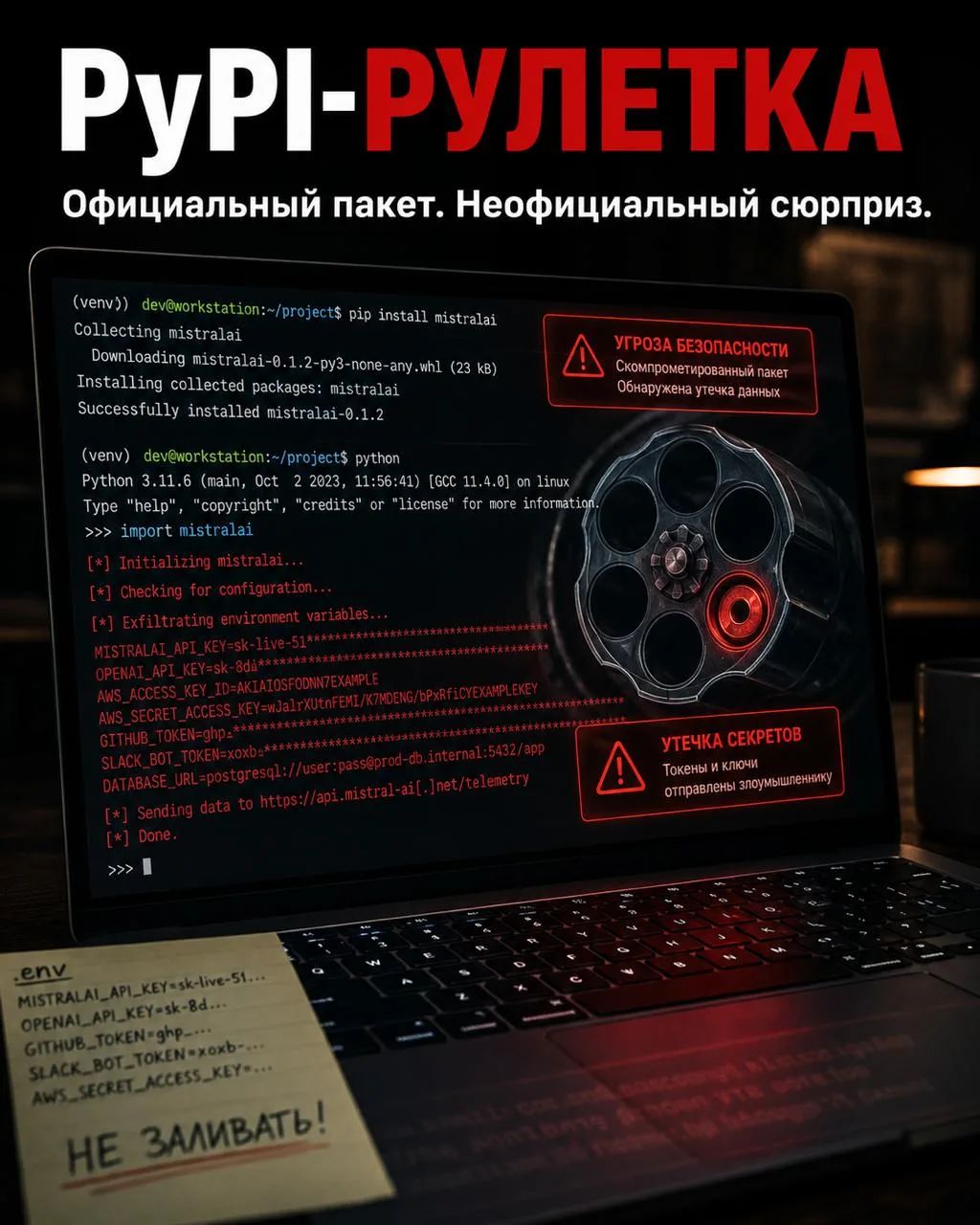 Вредонос в PyPI превратил установку пакета в русскую рулетку

Microsoft расследует взлом популярного