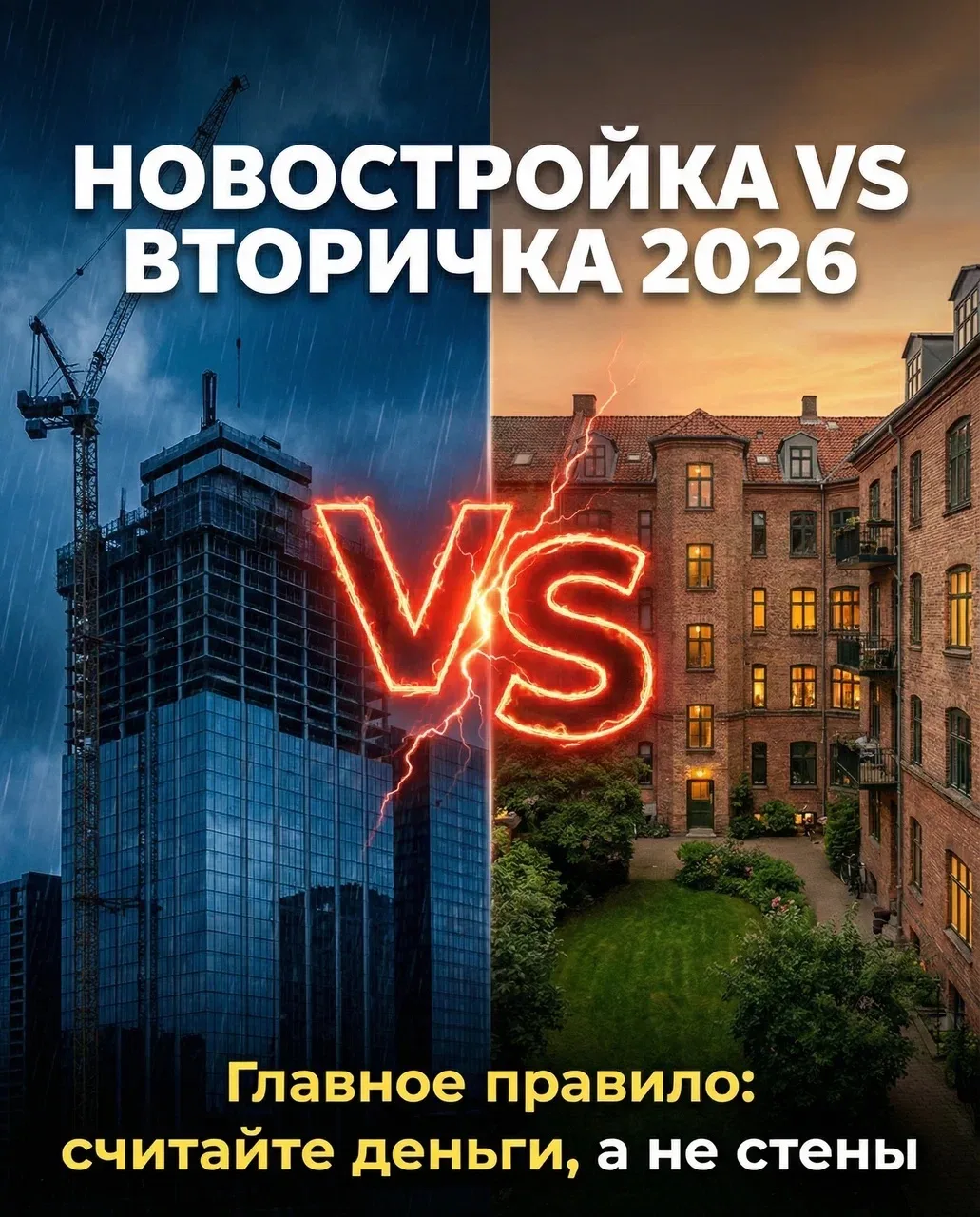 🔥 Вопрос недели: «Что брать в 2026 году — новостройку или вторичку?»

Спойлер: забудьте старое прав