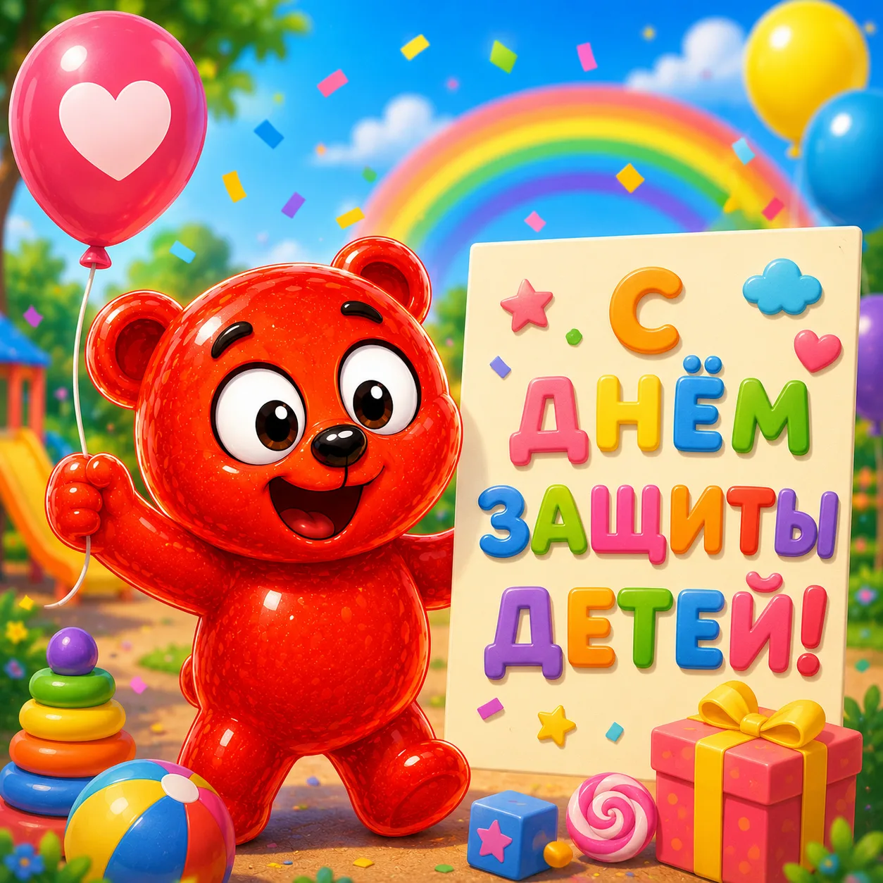 🐻🎉 С Днём защиты детей!

Сегодня праздник всех ребят! 🌈🍬

Желаем весёлых приключений, хорошего н