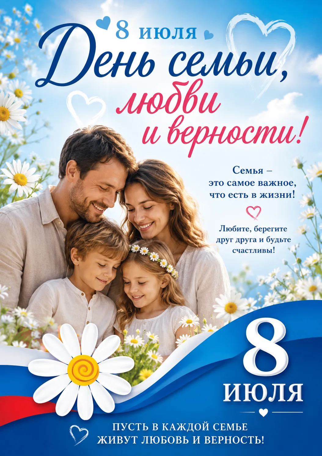 Дорогие друзья, поздравляем с Днём любви, семьи и верности! 💖