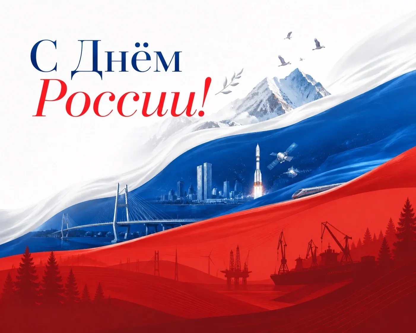 Поздравляем вас с Днём России! 🇷🇺
Желаем, чтобы наша страна крепла, процветала, развивалась и была
