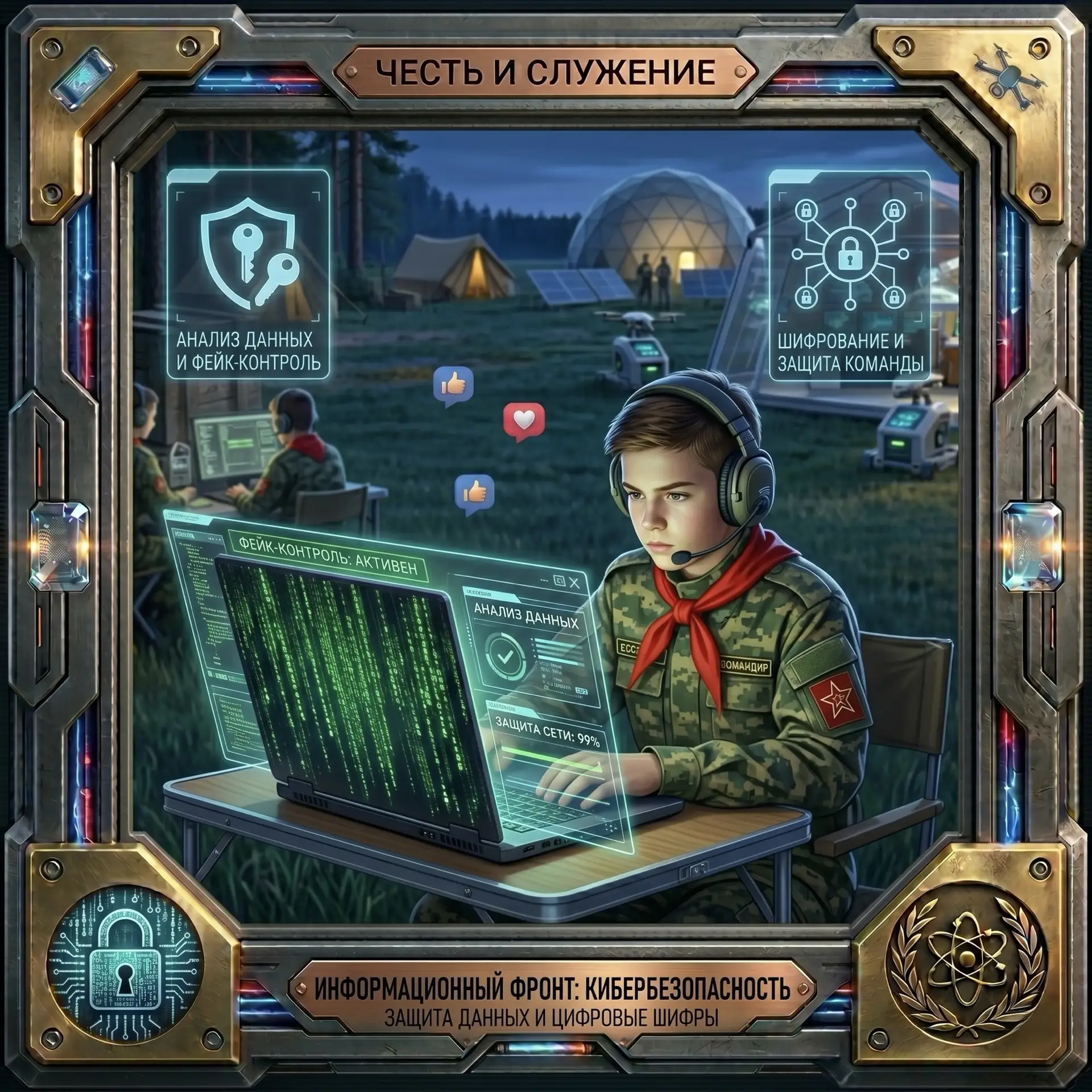💻 Хакеры на страже: появление кибербезопасности! 🛡️

«Зарница» всегда учила защищать Родину. Но се