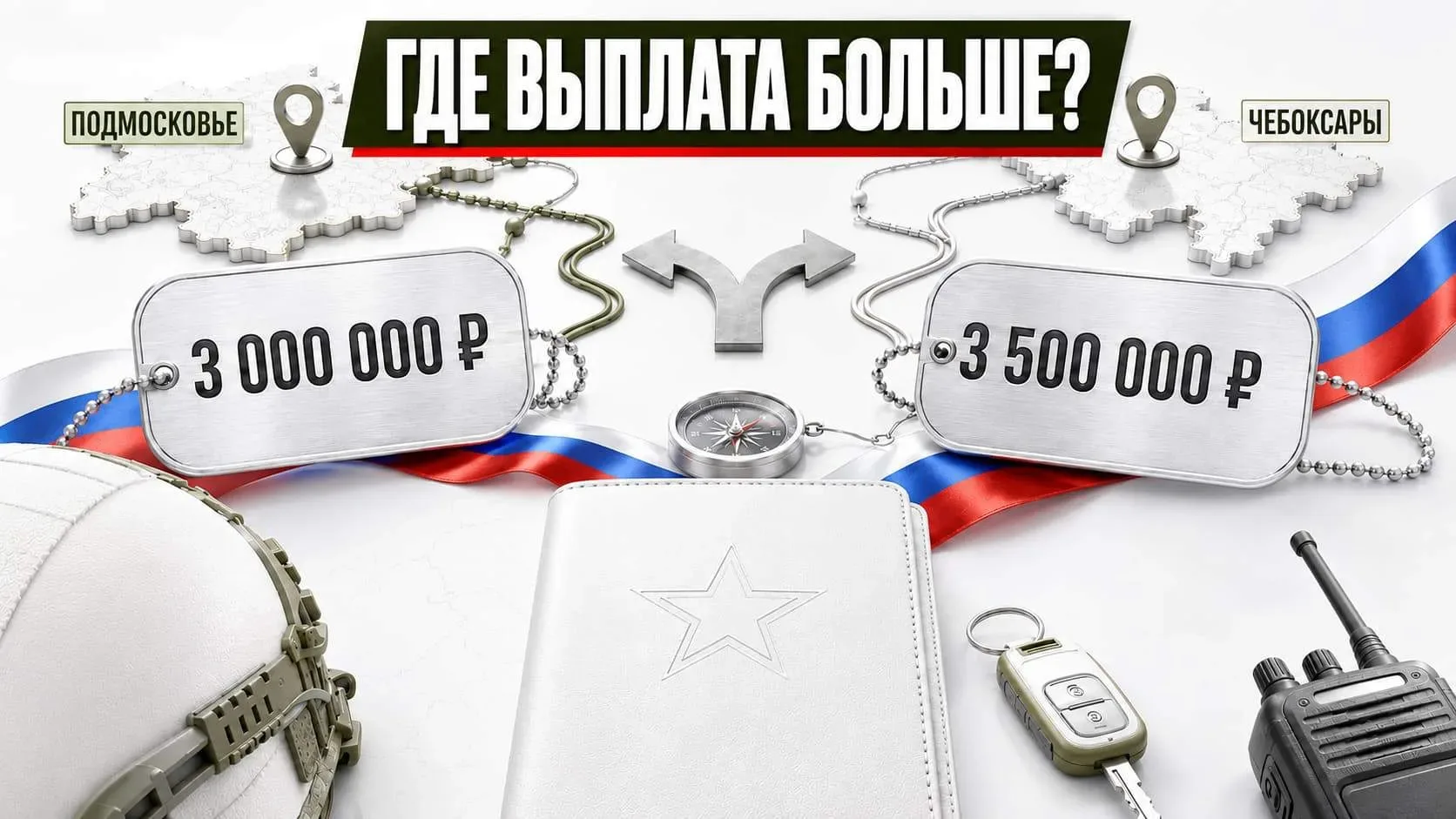 Одинаковая зарплата — разница 500 000 ₽
────────────────────
Сравним расчётные выплаты за контракт ч
