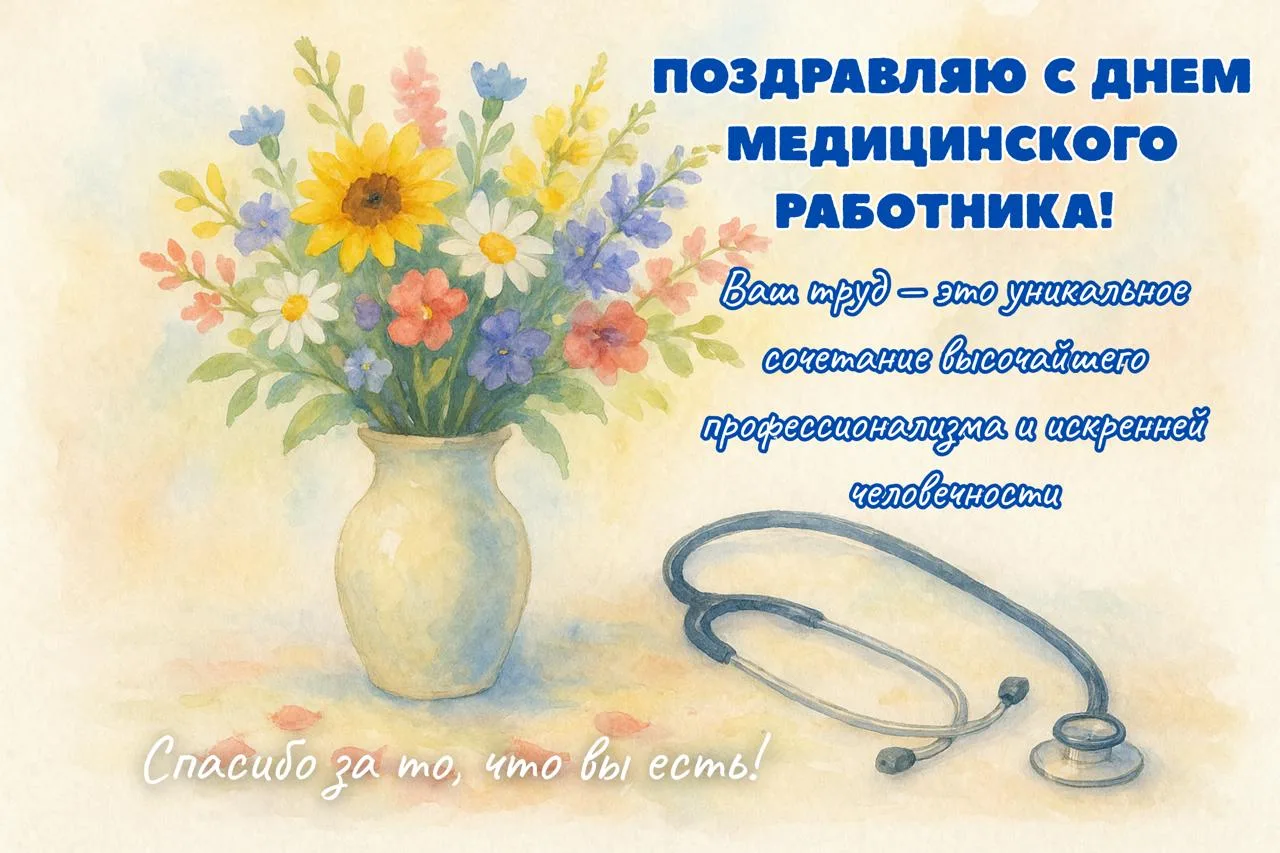 Дорогие медицинские работники!

От лица редакции сердечно поздравляем вас с Днём медика!

От всей ду