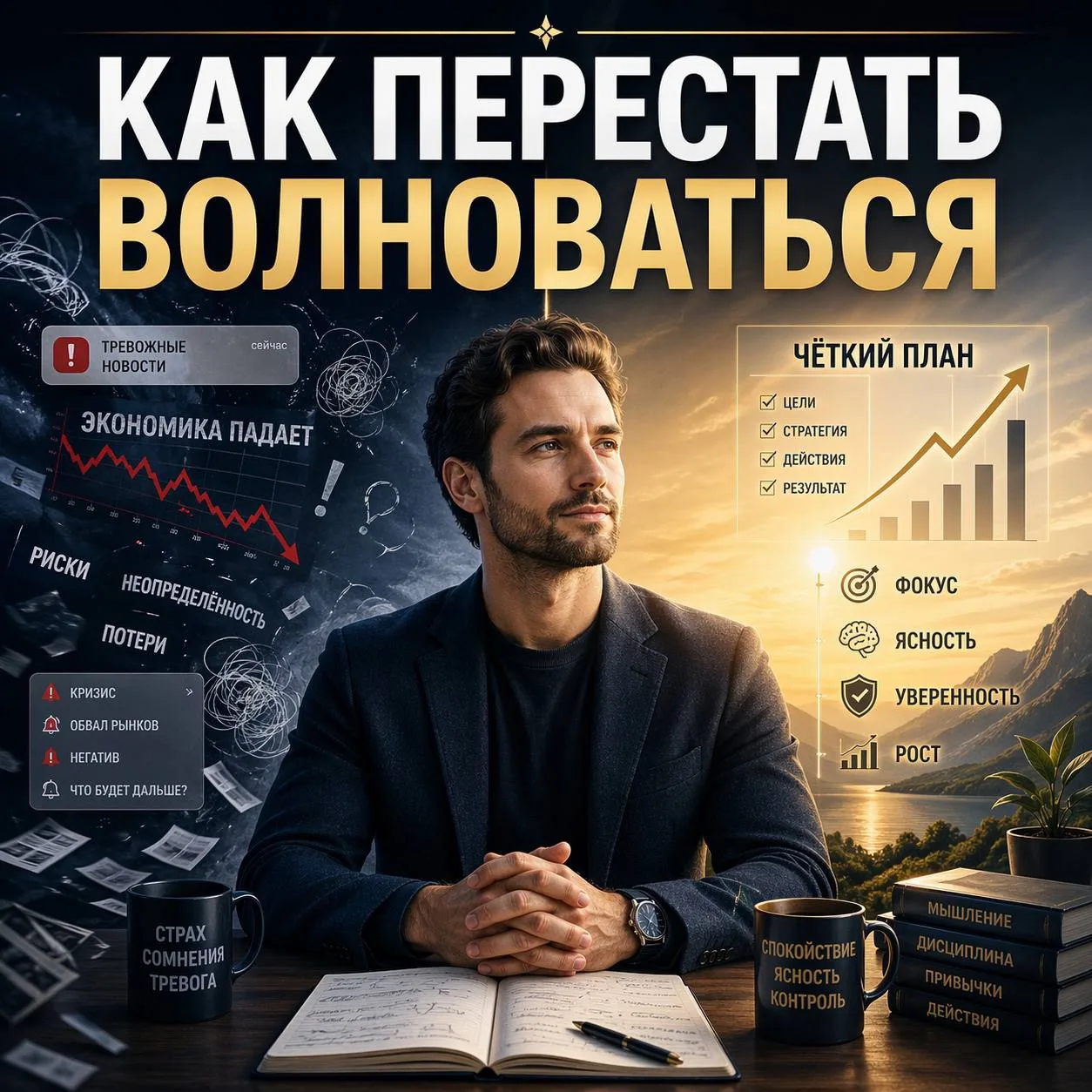🧠 Как перестать волноваться по каждому поводу

Постоянная тревога не делает тебя осторожнее — она п
