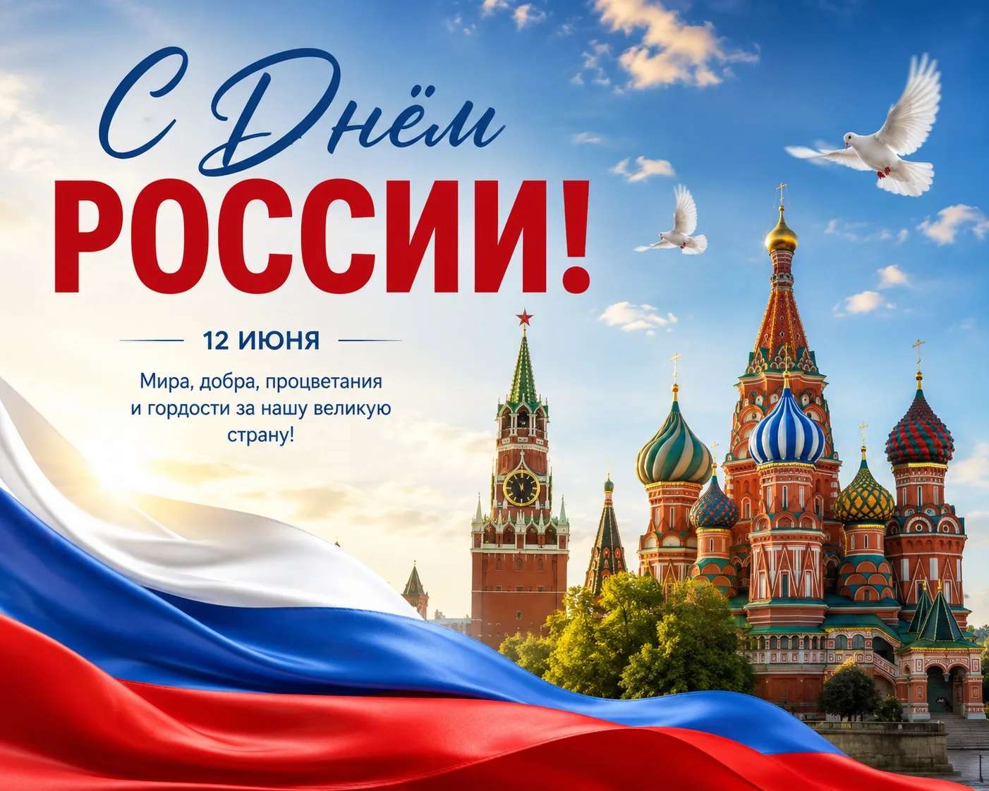 С Днём России! 🇷🇺

Друзья, поздравляем вас с праздником!

Пусть этот день станет отличным поводом 