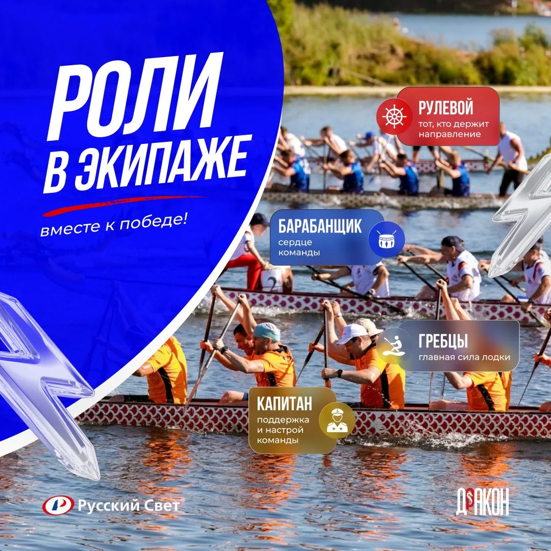 Друзья, 11 июля команды-участники Гонок Драконов 2026 выйдут на воду.  Скорость, сила и настоящий ко
