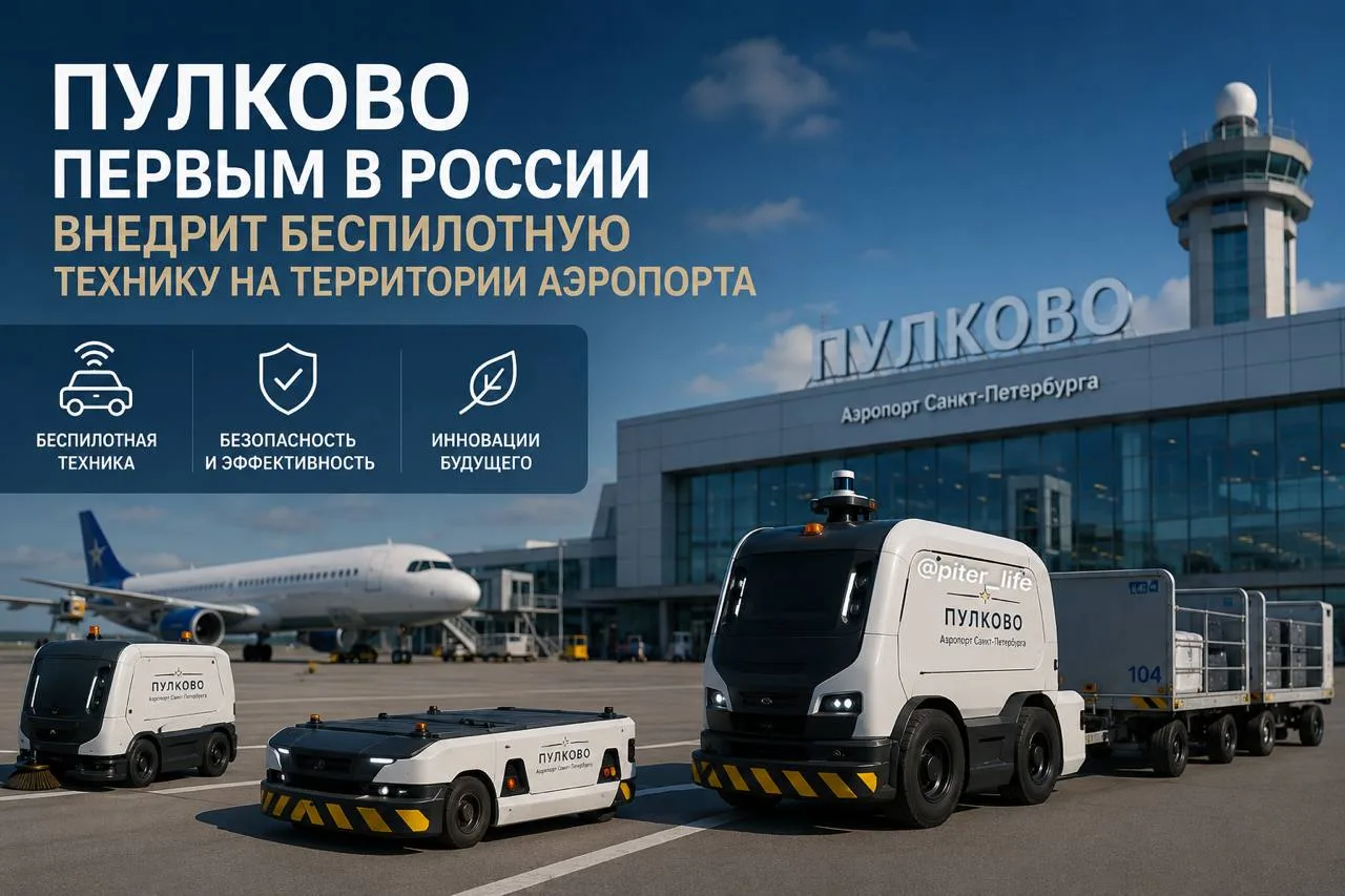 Пулково станет первым аэропортом России с беспилотной техникой

В планах — использовать беспилотные 