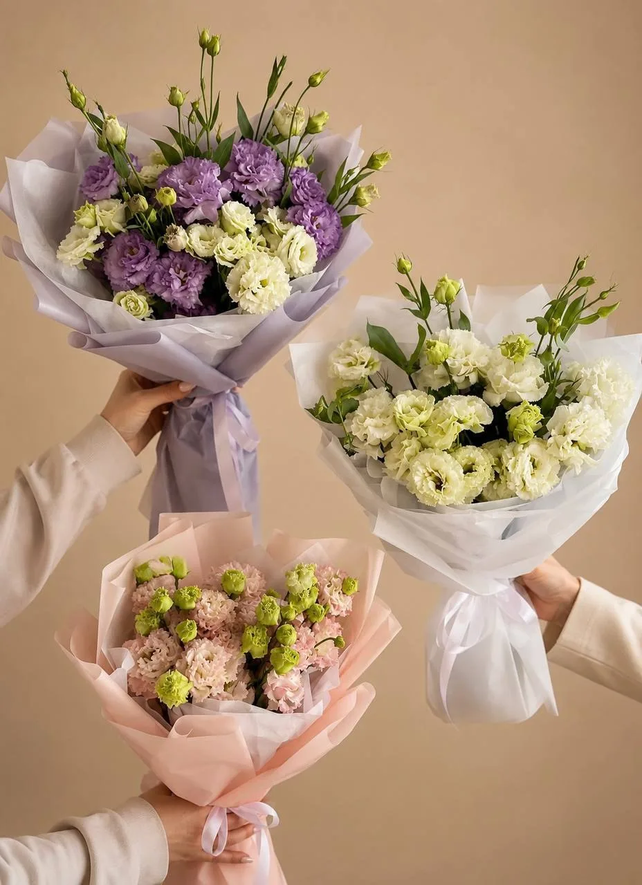 🌸 Эустома — цветок, который покоряет с первого взгляда.

Нежная, воздушная и очень красивая. Такой 