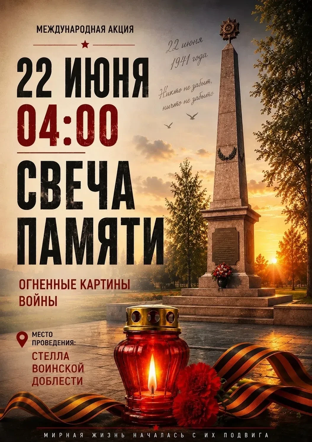 Уважаемые родители и ребята!
Приглашаем вас присоединиться к Всероссийской акции «Свеча памяти». Она
