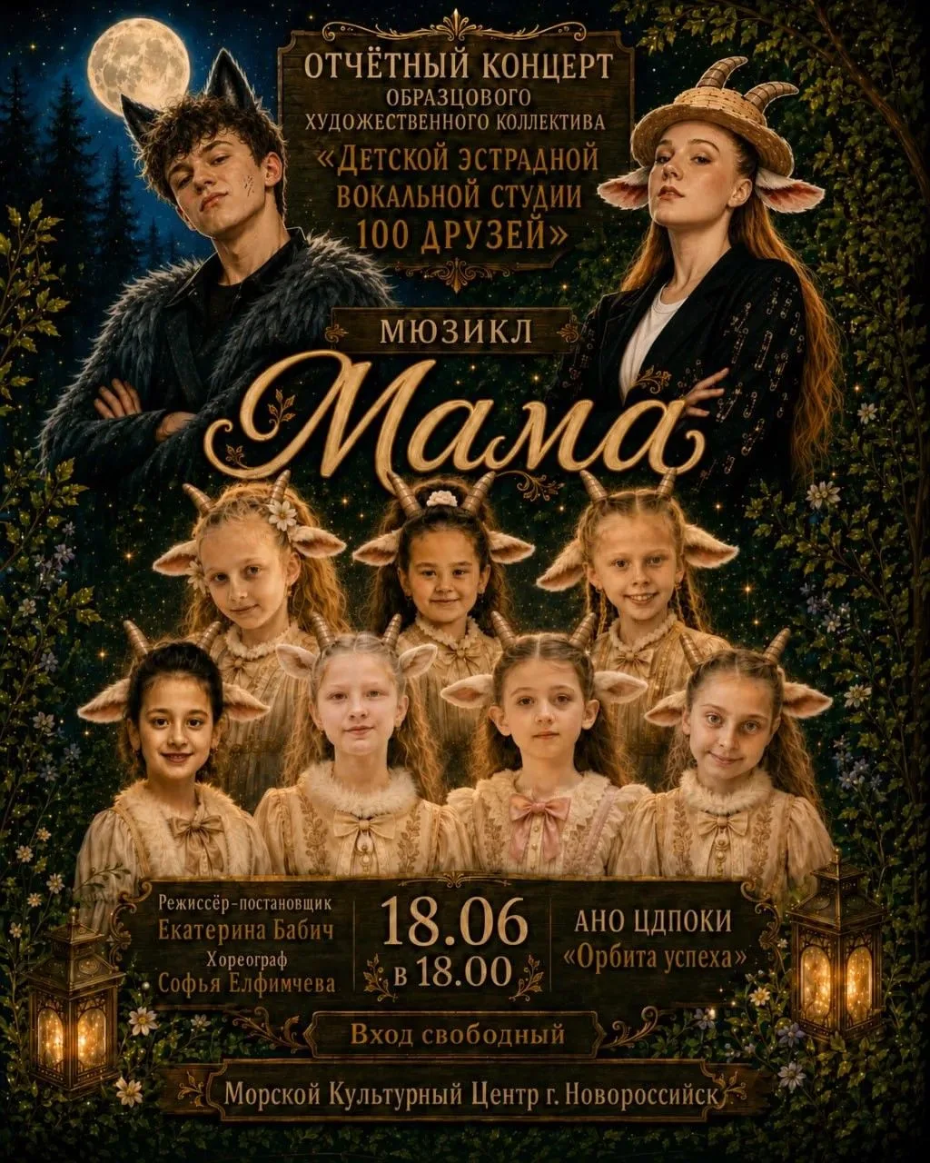 МКЦ приглашает на отчётный концерт вокальной студии «100 друзей»! Все подробности в афише☝️