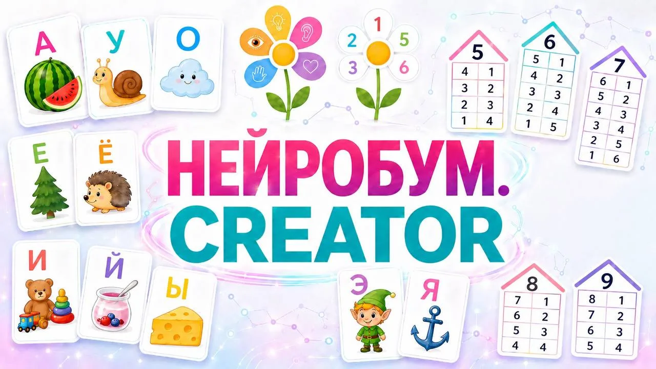 Я долго сопротивлялась, но время идёт и деваться уже некуда)

Нейросети пришли и в наши "развивашки"
