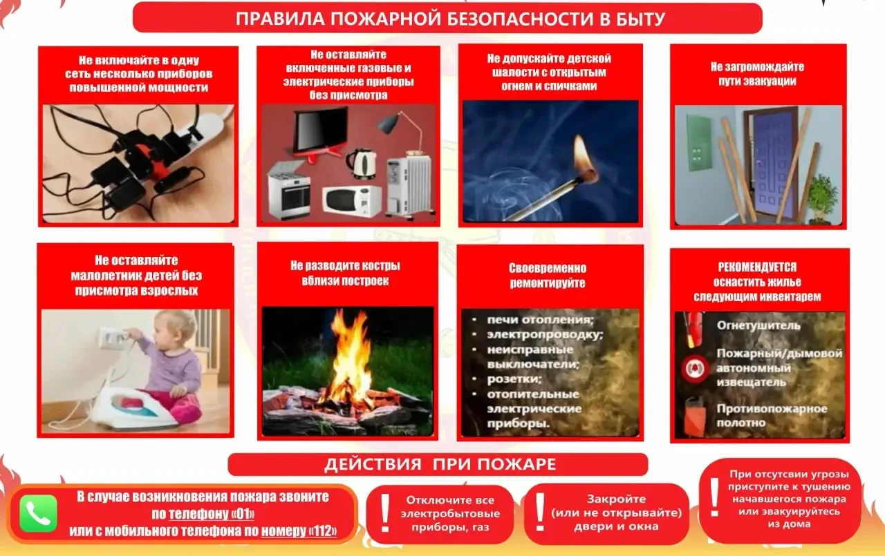 Пожарная безопасность в быту!
Помните!
В большинстве случаев пожар вызван неосторожным обращением с 