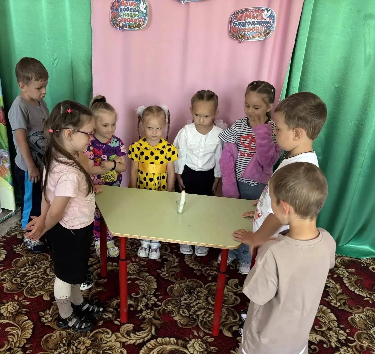 22 июня — День памяти и скорби.
⁣
В нашей старшей группе прошло мероприятие «Свеча памяти». Ребята у