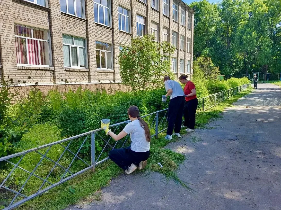 Трудовой отряд «Вектор», созданный на базе школы,  работает от «Молодёжного центра». 
В течение 12 д