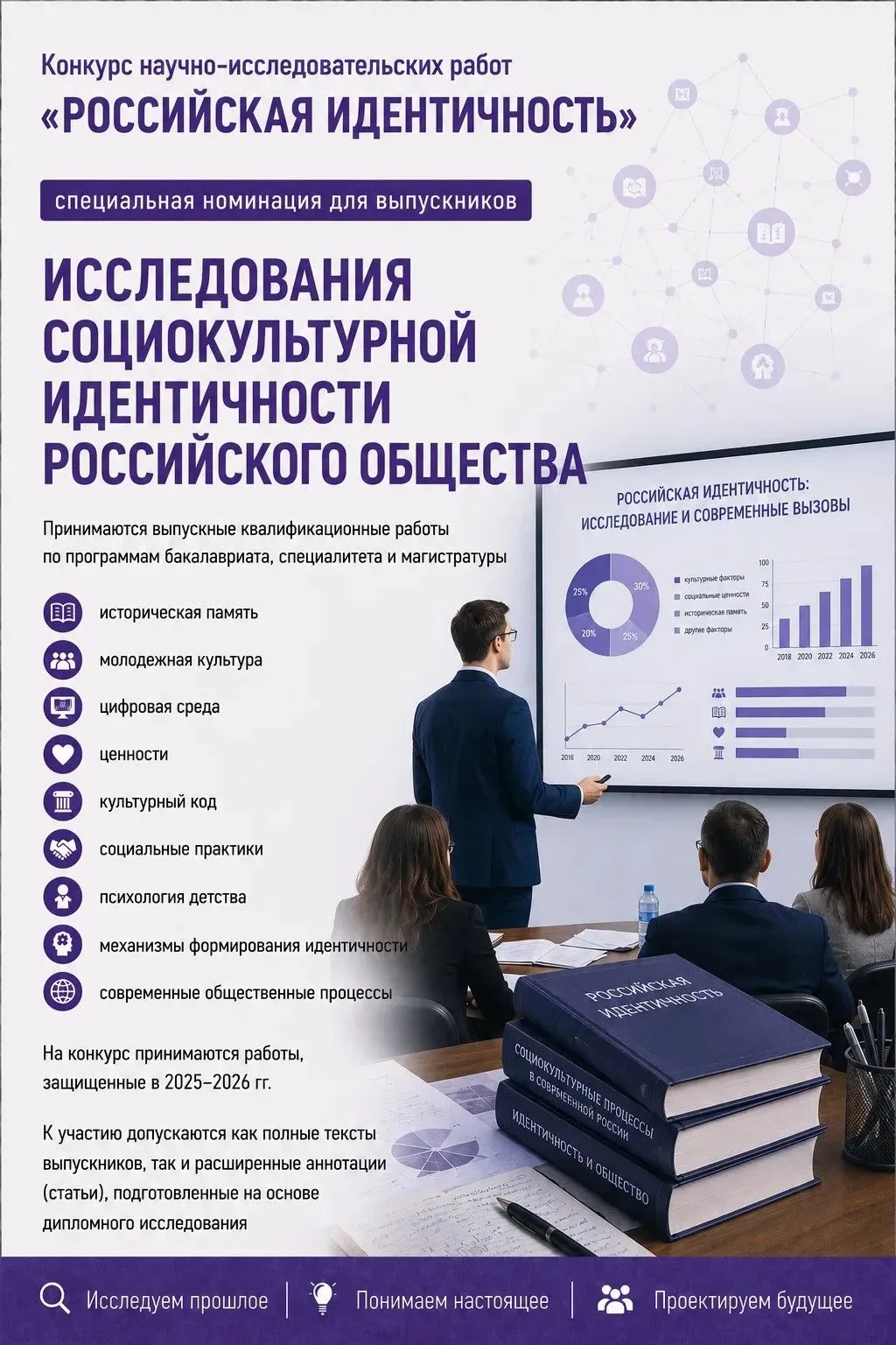 ❗️Конкурс ВКР 2025-2026

В рамках специальной номинации «Исследования социокультурной идентичности р