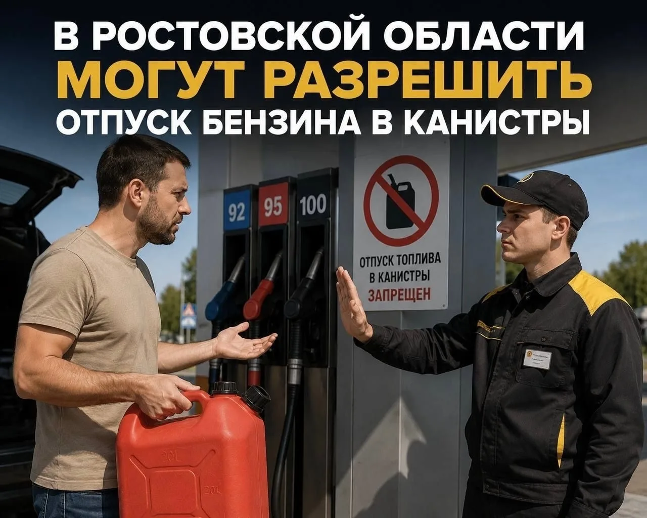 ❗️ В Ростовской области могут разрешить отпуск бензина в канистры

С такой инициативой выступили в З