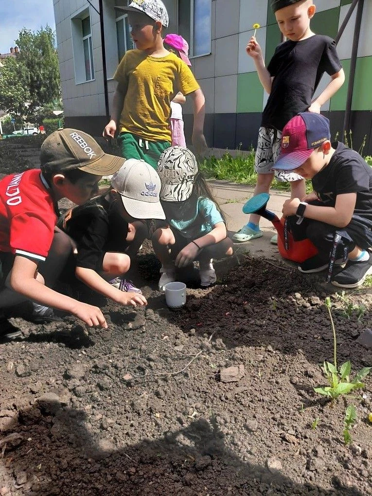 Майские дни в подготовительной группе были посвящены огородничеству! Мы посадили наш первый огород. 