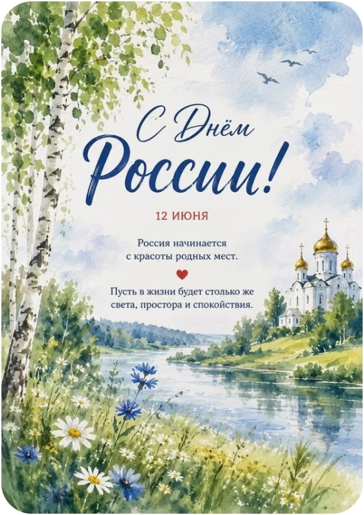 Ежегодно 12 июня отмечается День России
Официально статус государственного праздника дата получила в