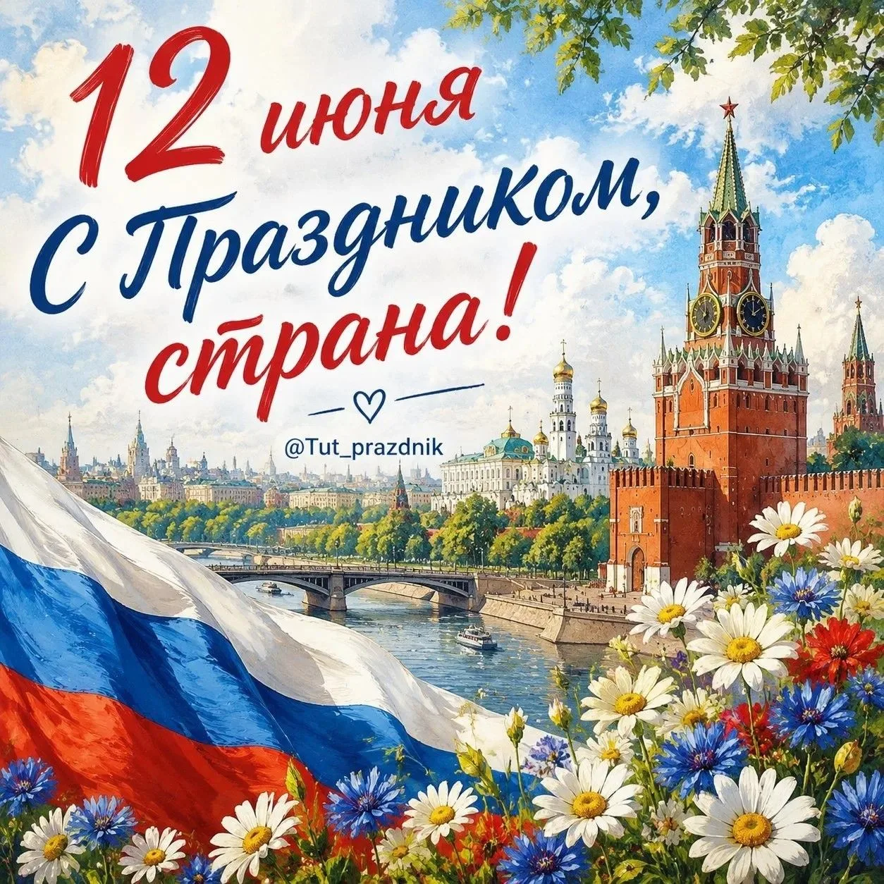 12 июня С Праздником, страна! 🇷🇺                                                             Сегод