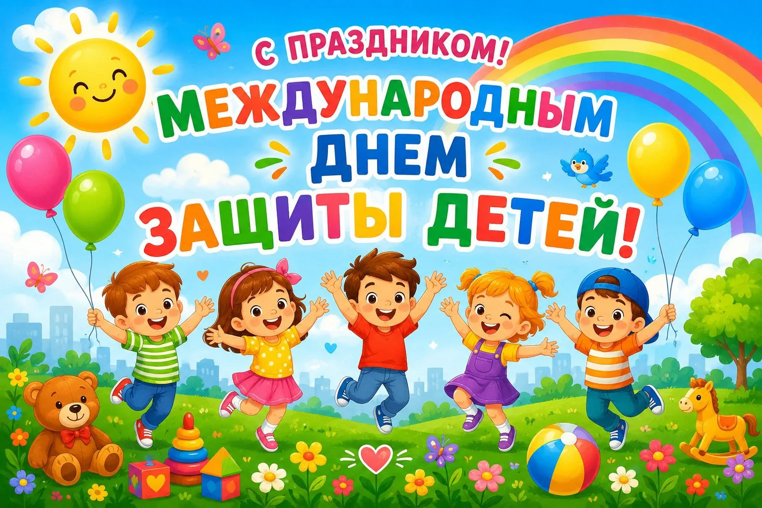 🌈🎉 Дорогие друзья! 🎉🌈

Сегодня мы отмечаем Международный день защиты детей! 💖 Это особенный пра