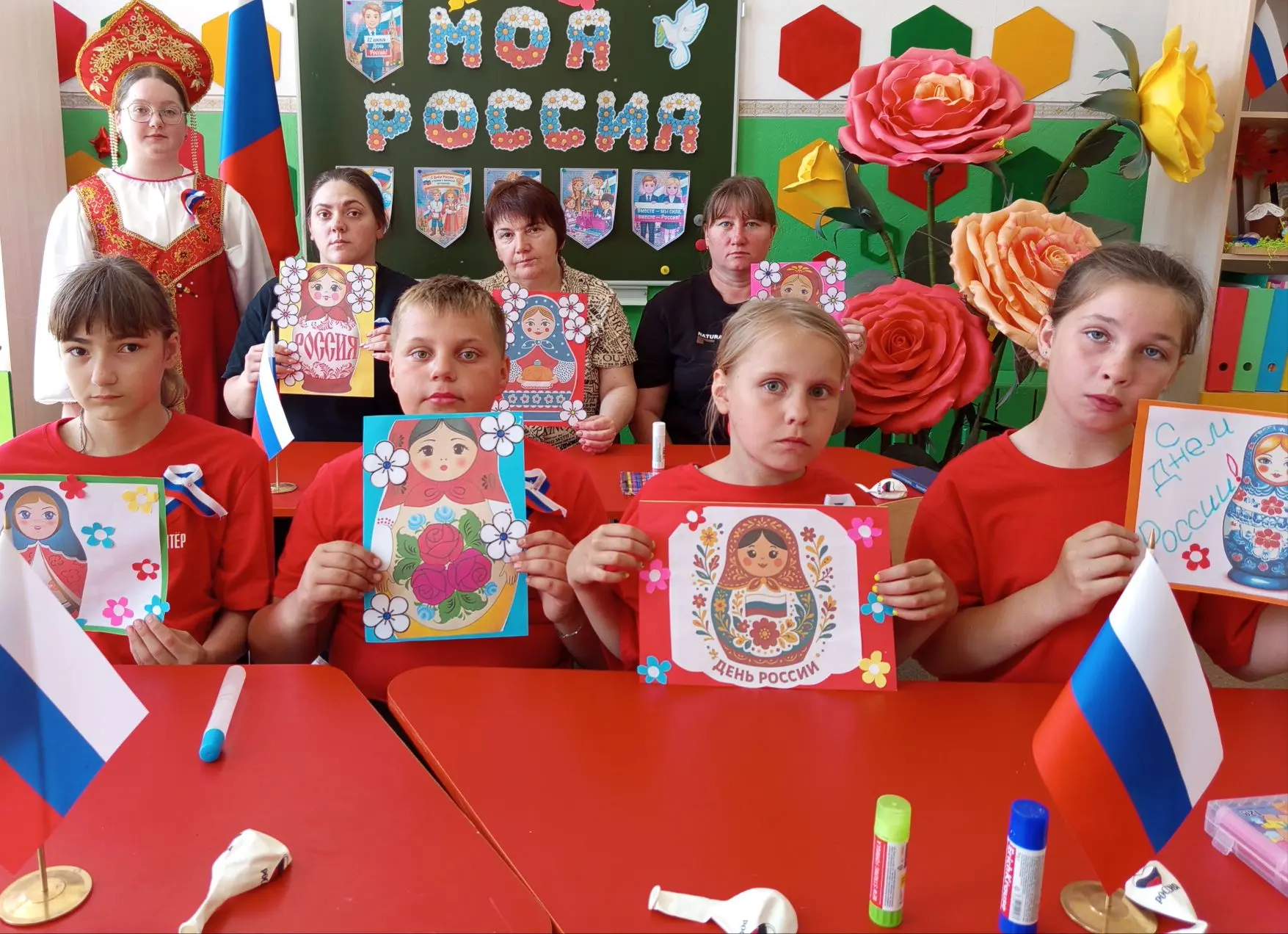 🇷🇺Акция «Твой день, Россия!»🇷🇺 
‼💥В преддверии праздника «День России» в МОУ «Краснолипковская 