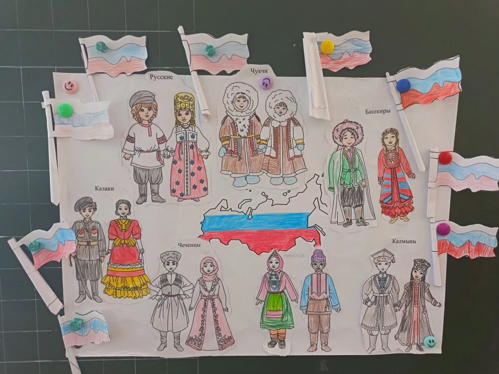 На этой неделе наши малыши знакомились с родной страной через творчество.

Что мы сделали:
▪️ Яркие 
