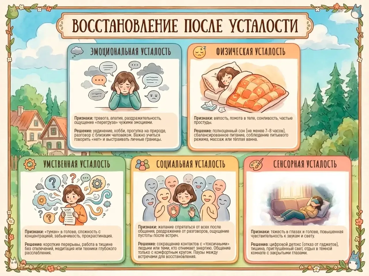 КАК СПРАВЛЯТЬСЯ С УСТАЛОСТЬЮ?
 
Здравствуйте, уважаемые родители и коллеги!
 
Усталость бывает разно