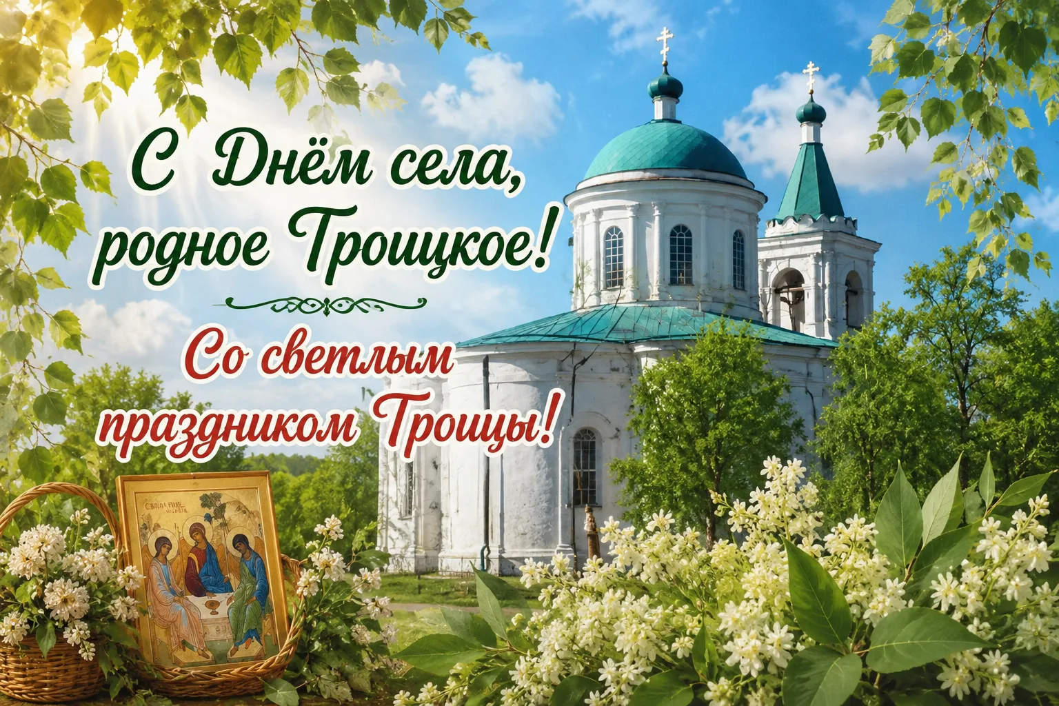 С 257-й годовщиной села Троицкое и светлым праздником Троицы!

🕊️ Дорогие земляки, жители нашего пр