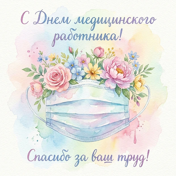Поздравляем с Днём медицинского работника! Благодарим за ваш труд и преданность профессии. Желаем ва
